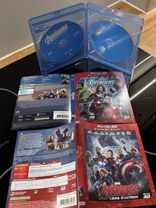 Avengers & Avengers: the Age of Ultron 3D Blu-ray 2-disc set rare French import - Picture 1 of 1