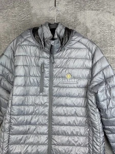 Clique Brand Caesars Entertainment Hooded Coat Silver Puffer Jacket Mens Size XL - Picture 1 of 15