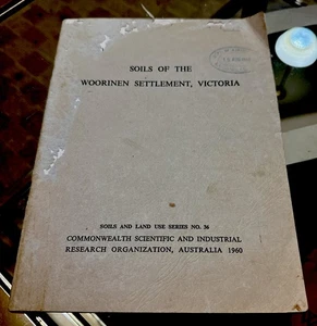 Soils Of The Woorinen Settlement, VIC CSIRO No 36-1960 No Map .Original - Picture 1 of 6