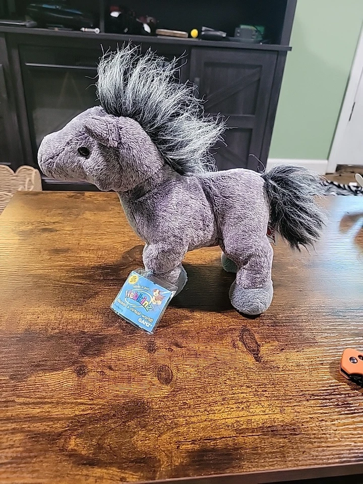 Ganz Webkinz Grey Arabian Horse HM098 Stuffed Animal Plush With Sealed Code - Image 1 of 4
