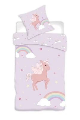 Rainbow Reversible 100% Cotton Unicorn Bedding Set Duvet Cover 140x200... - Image 1 of 2