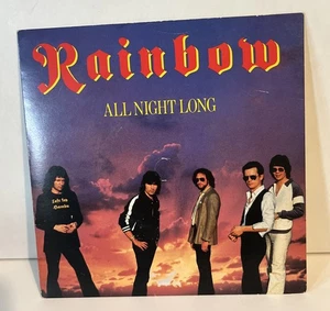 RAINBOW  ALL NIGHT LONG 7" SINGLE POSP 104 1980 Vgc Rock Blackmore - Picture 1 of 4