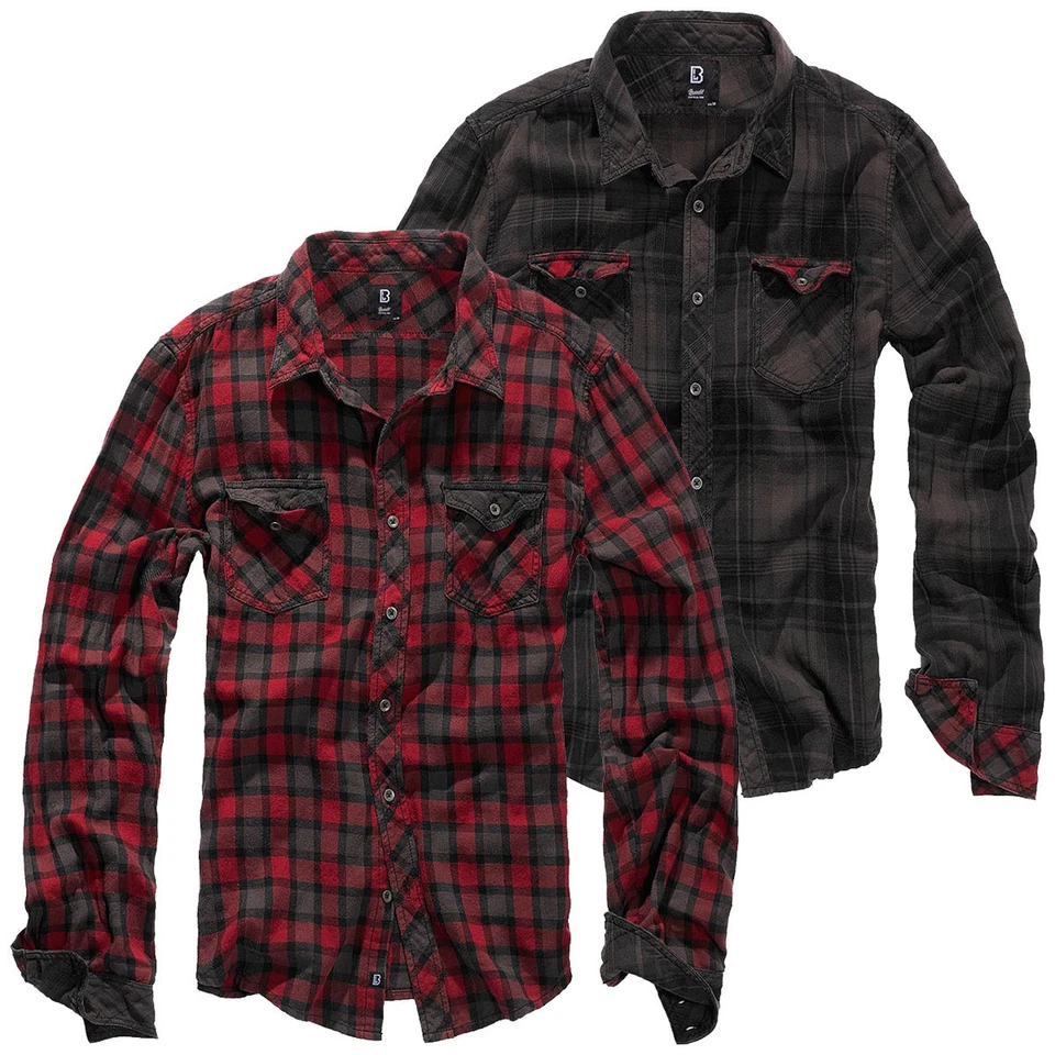 Brandit Check Shirt Duncan S-7XL Herren Freizeit Holzfäller Flanell Karo Hemd - Bild 1 von 1