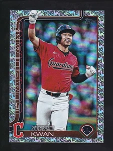 2025 Topps Series 2 #682 STEVEN KWAN Guardians TOPPS FOIL PATTERN Parallel - Picture 1 of 2