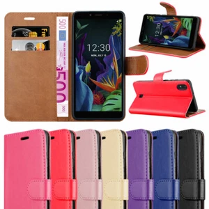 LG K20 2019 Phone Case Leather Wallet Flip Cover with Screen Protector for LG - Picture 1 of 85