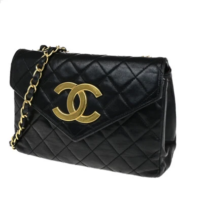 Bolso de Hombro Chanel CC Mini Matelasse Cadena Cuero Negro GHW De Colección 678RK570 Foto 1 de 4