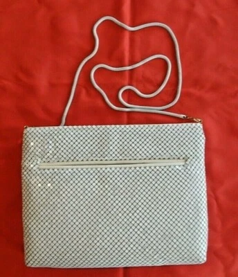 VTG Ladies White Sparkly Evening Dressy Shoulder Bag Pocketbook Purse NWOT - Image 1 of 4