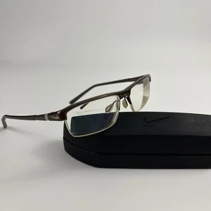 Nike 6052 002 Grün Titan Halbrand Brille Brillengestell - Bild 1 von 12