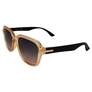 AlterImage Sunset Fashionable Sunglasses Clear Frame w/ Gradient Brown Lenses - Picture 1 of 7