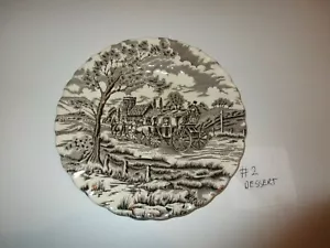 Plato de postre vintage Royal Mail de 6" marrón - Imagen 1 de 4
