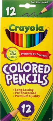 Crayola Colored Pencils, Pre-sharpened, Adult Kids School Art Free Ship - Image 1 of 4
