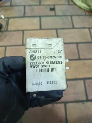 Orig. BMW Serie 7 E38 Modulo Gancio di Traino Centralina ECU Siemens 61.35 8375550 - Immagine 1 di 4