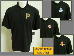 New Sz S-5XL Black Mlb Men's Cotton #77U Polo Shirt - Picture 1 of 57