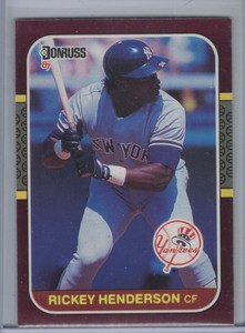 RICKEY HENDERSON 1987 Donruss Opening Day #248  D8084