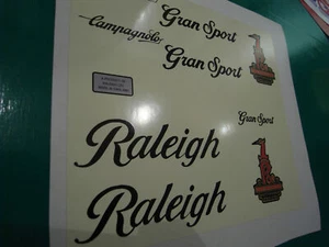 Raleigh Gran Sport decal set. 1980's Type. Fresh artwork. Type B - Picture 1 of 2