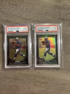 LOT (2) - 2009 Topps Bowman Chrome & Refractor #111 Matthew Stafford RC! - Lions - Picture 1 of 2