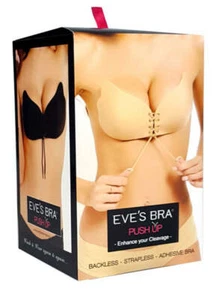 Eve's Adhesive Backless Strapless Bra Push Up Cleavage Enhancing Bra - Picture 1 of 9