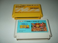 TAKAHASHI Meijin Bouken Jima + Lode Runner Nintendo Famicom FC Japan import 