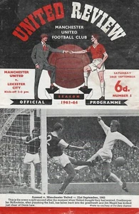 MANCHESTER UNITED V LEICESTER CITY ~ 28 SEPTEMBER 1963 ~ TOKEN INTACT - Picture 1 of 1