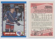 1989-90 O-Pee-Chee Tembec Test Brian Leetch #136 Rookie RC HOF
