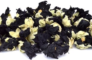 Black Mallow Dried Flowers - Tea Making Crafts Bath Soap Candle Natural Remedy - Picture 1 of 8