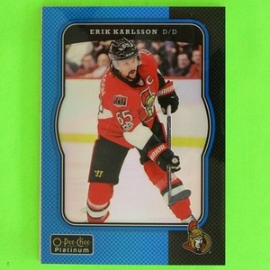 ERIK KARLSSON 2017-18  OPC PLA BLUE RAINBOW 045/149  #R30  Ottawa Senators