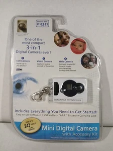 Innovage Mini Digital Camera Keychain White Stores 243 Pics Video - Picture 1 of 2