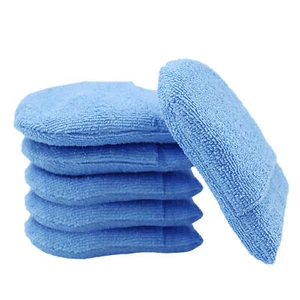 6pcs Car Waxing Polish Foam Sponge Microfiber Wax Applicator Detailing Pads - Picture 1 of 9