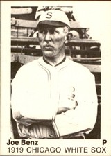 1975 Chicago White Sox 1919 TCMA #1 Joe Benz - NM Baseball Card