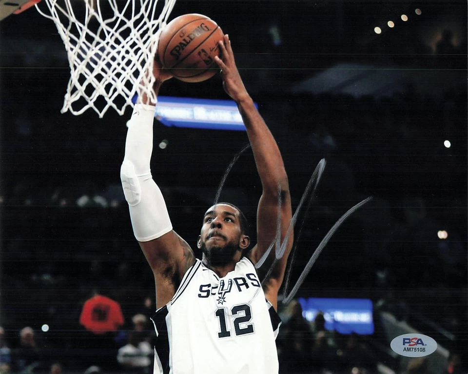 Foto firmada por LaMarcus Aldridge 8x10 PSA/DNA autografiada Spurs Foto 1 de 1