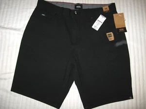 Vans Off The Wall Black Twill Shorts ~ Men / Teens  ~ Size 28 - Picture 1 of 6