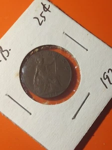 1925 GREAT BRITAIN FARTHING - Excellent Vintage Coin - Farthing - Picture 1 of 4