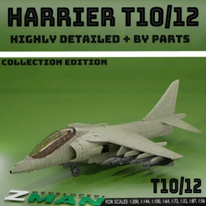 1/144 Harrier AV-8B two-seat T10 fighter aircraft Unpainted Model 3D Printed - Bild 1 von 3