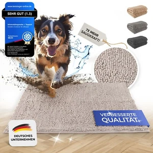 Hunde Schmutzfangmatte waschbar, Fußmatte, Hundematte, Camping - Bild 1 von 7