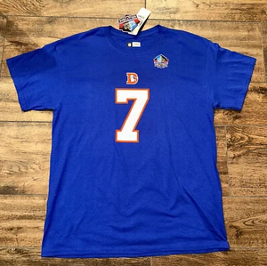 Men’s NFL Denver Broncos JOHN ELWAY #7 Hall of Fame T-Shirt XL NEW w/ TAGS - Picture 1 of 4