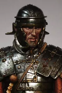 Legionario romano, siglo I dC busto pintado en miniatura soldado | Museo - Imagen 1 de 10