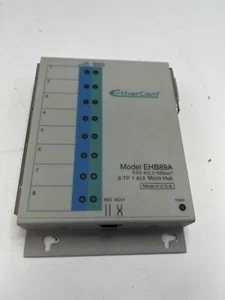 EtherCom EHB89A 8 TP 1 AUI MICRO HUB IEEE 802.3 10BASET FREE SHIPPING - Picture 1 of 4