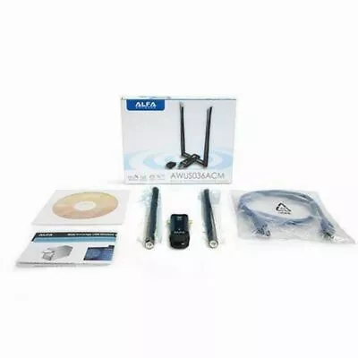 Alfa AWUS036ACM 802.11ac Dual Band 2.4/5 GHz Mimo Kali Linux Plug & Play  - Image 1 of 4