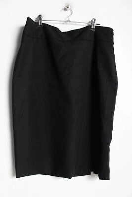 Jaeger Womens Virgin Wool Skirt - Black - Size 14 (96I) - Image 1 of 4