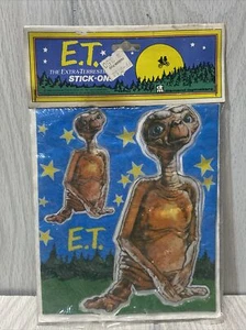 Original Vintage 1982 E.T. ET The Extra-Terrestrial Stick-Ons Stickers Sealed - Picture 1 of 3