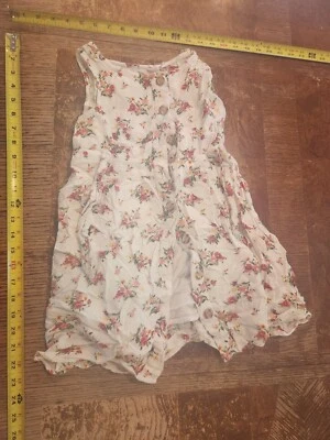 Vestido Púrpura George Niñas Talla Pequeña 6/6X + Segundo Vestido Floral Gratis #S144 Foto 1 de 4