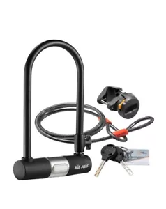Via Velo Bike Lock Heavy Duty Bicycle U-Lock 15mm - Picture 1 of 4