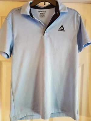 Camisa de golf Reebok Polo Performance para hombre, azul, talla pequeña que absorbe la humedad Foto 1 de 4