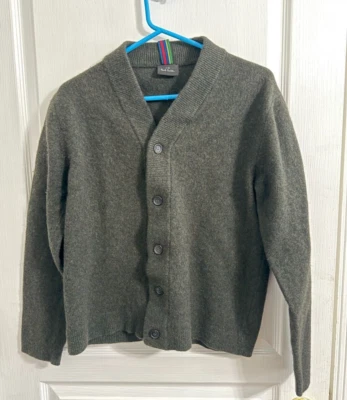 Paul Smith P.S. Women Black 100% Merino Wool Cardigan sweater Size L - Image 1 of 4