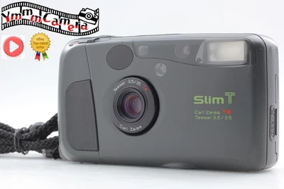 [Exc+5] Kyocera Slim T Yashica T4 Black Point & Shoot Film Camera From JAPAN - Image 1 of 4