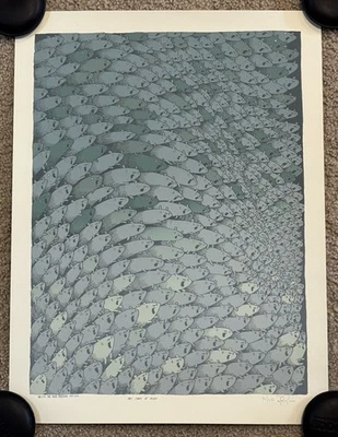 Jay Ryan Poster They Sang At Night Art Print 2011 S/# 240 A Group Of Lemmings - image 1 of 4