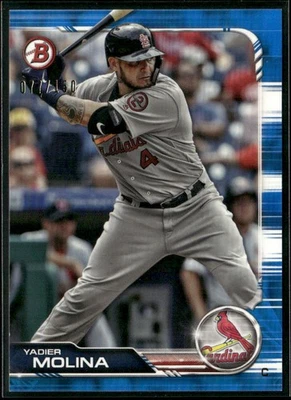 Bowman #36 Yadier Molina 2019 azul #/150 Foto 1 de 2