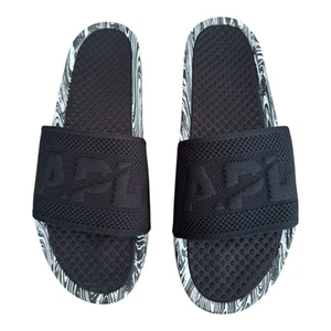 Athletic Propulsion Labs (APL) Big Logo TechLoom Uomo Taglia 14 Nero Slides $130 - Foto 1 di 6
