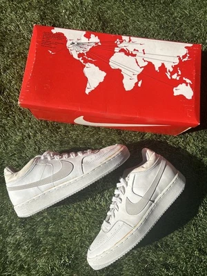 VTG 1983 Nike Sky Force 3/4 10 Basketball Shoes White OG Box 1980's Taiwan DS - Image 1 of 4