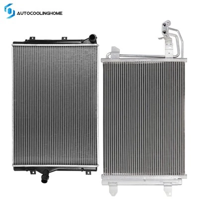Cooling Radiator And AC Condenser For 2010-2014 Volkswagen Golf 2006-2012 Jetta - Image 1 of 4